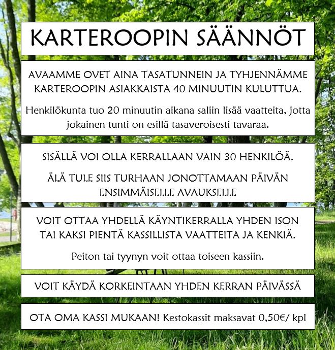 karteroopisaannot